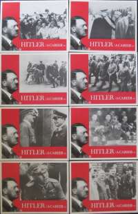 Hitler A Career Lobby Card 8 Set USA 11x14 Original 1977 War Documentary Nazis