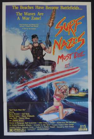 Surf Nazis Must Die 1987 Movie Poster One Sheet Gail Neely Troma