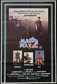 Mad Max 2 Movie Poster Original One Sheet 1981 Mel Gibson Road Warrior