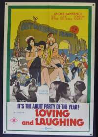 Loving And Laughing Poster Original One Sheet 1971 Sexploitation Getting High
