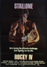 Rocky 4 Poster One Sheet Original USA International Sylvester Stallone Boxing