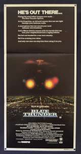 Blue Thunder Movie Poster Original Daybill 1983 Roy Scheider Malcolm McDowell