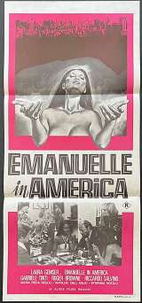 Emanuelle In America Poster Daybill Rare Original 1977 Laura Gemser