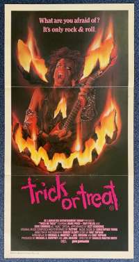 Trick Or Treat Poster Original Daybill Horror Gene Simmons Ozzy Osbourne