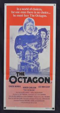 The Octagon Poster Original Daybill 1980 Chuck Norris Martial Arts Ninja