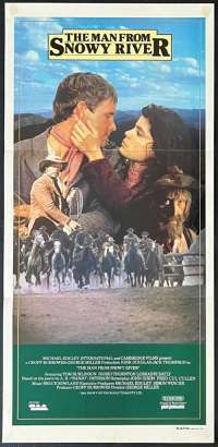 The Man From Snowy River Poster Original Daybill 1982 Tom Burlinson Kirk Douglas