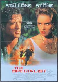 The Specialist Poster Original One Sheet 1994 Sylvester Stallone Sharon Stone