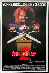 Child&#039;s Play 2 Poster Original One Sheet Rare Rolled 1990 Chucky