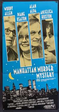 Manhattan Murder Mystery Poster Daybill Original 1993 Woody Allen Diane Keaton