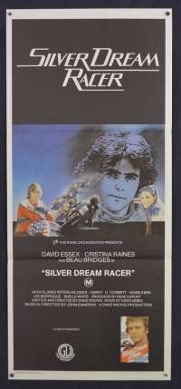 Silver Dream Racer Poster Original Daybill 1980 David Essex Biker