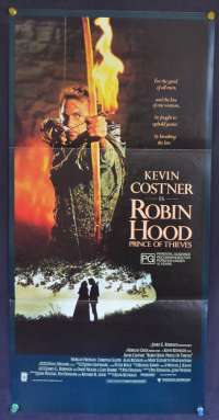 Robin Hood Prince Of Thieves Movie Poster Original Daybill 1991 Kevin Costner