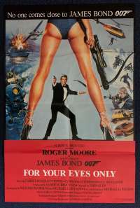 For Your Eyes Only Poster Original Movie Promotional 1981 Roger Moore James Bond