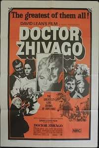 Doctor Zhivago One Sheet Australian movie poster