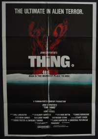 The Thing 1982 One Sheet movie poster Rare Kurt Russell John Carpenter