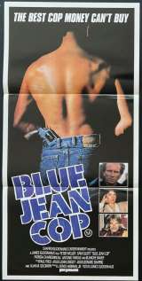 Blue Jean Cop Movie Poster Original Daybill 1988 aka Shakedown Peter Weller