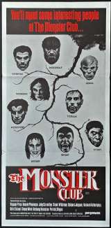 The Monster Club Poster Rare Original Daybill 1981 Vincent Price John Carradine