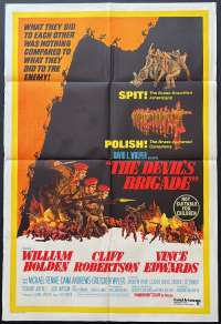 The Devil&#039;s Brigade Poster Original One Sheet 1968 William Holden
