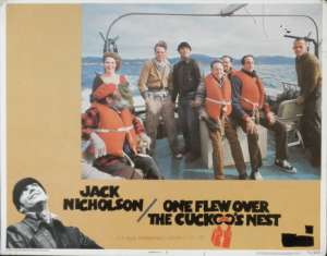 One Flew Over The Cuckoo&#039;s Nest Jack Nicholson Lobby Card No. 3