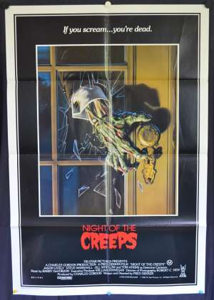 Night Of The Creeps 1986 movie poster One Sheet Jason Lively Zombies
