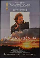 Dances With Wolves 1990 One Sheet Movie Poster Kevin Costner Wes Studi Western
