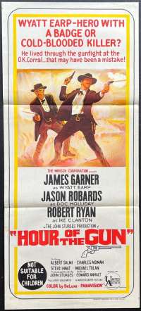 Hour Of The Gun Poster Original Daybill 1967 James Garner Wyatt Earp