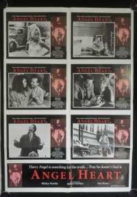 Angel Heart Poster Original Photosheet 1987 Robert De Niro Lisa Bonet Mickey Rouke