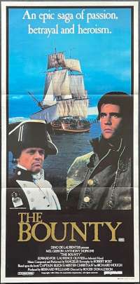 The Bounty Movie Poster Original Daybill Near Mint 1984 Mel Gibson