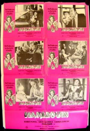 Harlequin Poster Original Photosheet 1980 Robert Powell