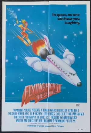 Flying High 2 Movie Poster Original One Sheet 1982 Airplane 2 Robert Hays