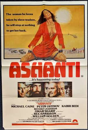 Ashanti Poster Original One Sheet 1979 Michael Caine Omar Sharif