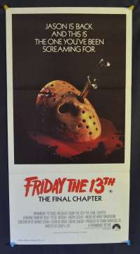 Friday The 13th The Final Chapter 1984 Daybill movie poster Kimberly Beck