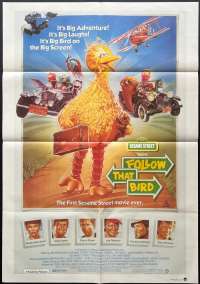 Follow That Bird Poster Original One Sheet 1985 Sesame Street