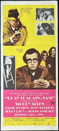 Play It Again Sam Poster Daybill Original 1972 Woody Allen Diane Keaton