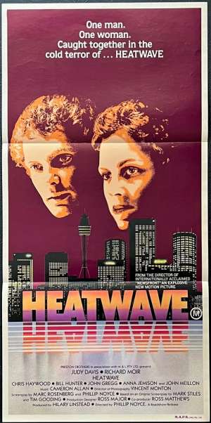Heatwave 1982 movie poster Judy Davis Chris Haywood Daybill