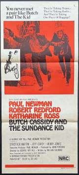 Butch Cassidy And The Sundance Kid Poster Original Daybill 1970's RI Paul Newman