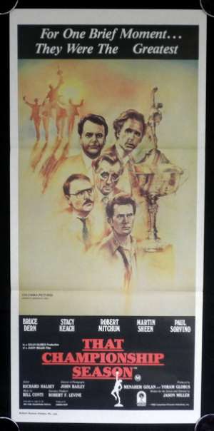 That Championship Season 1982 Daybill movie poster Rare Drew Struzan Art