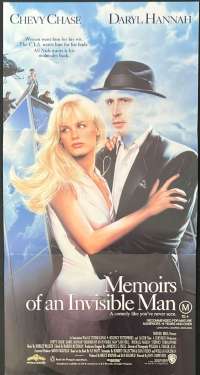 Memoirs Of An Invisible Man Daybill Poster 1992 Chevey Chase Sam Neill