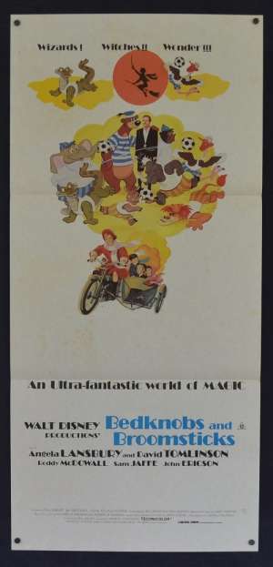 Bedknobs And Broomsticks 1971 Disney Daybill movie poster 1978 Re-Issue