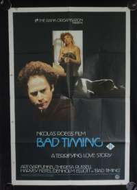 Bad Timing Poster Original One Sheet 1980 Art Gunfunkel Harvey Keitel