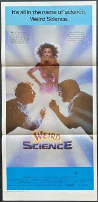 Weird Science Poster Original Daybill 1985 Sexy Kelly LeBrock John Hughes