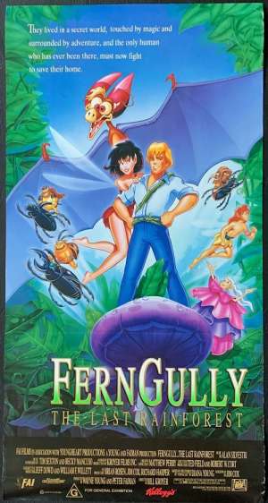 Fern Gully The Last Rainforest Poster Original Daybill 1992 Environment