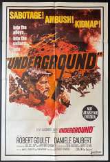 Underground Poster One Sheet Original Rare 1970 Robert Goulet War