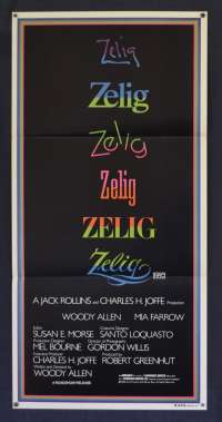 Zelig Poster Daybill Original 1983 Woody Allen Mia Farrow