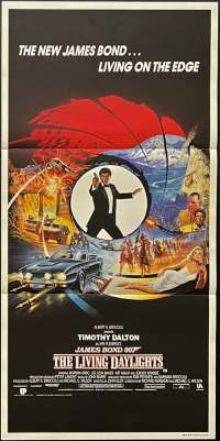 The Living Daylights Poster Original Daybill 1987 Timothy Dalton James Bond