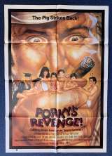 Porky's Revenge Poster Original One Sheet 1985 Dan Monahan The Pig Strikes Back!