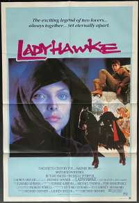 Ladyhawke Movie Poster One Sheet Rutger Hauer Michelle Pfeiffer