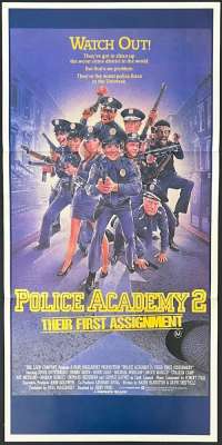 Police Academy 2 Poster Original Daybill 1985 Steve Guttenberg Drew Struzan Art