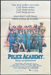 Police Academy Movie Poster Original One Sheet 1984 Steve Guttenberg Struzan Art