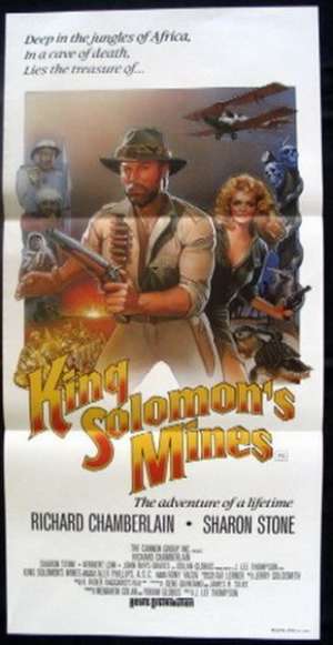 King Solomon&#039;s Mines 1985 Richard Chamberlain Daybill movie poster