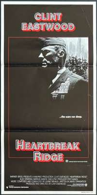 Heartbreak Ridge Daybill Movie Poster Original 1986 Clint Eastwood
